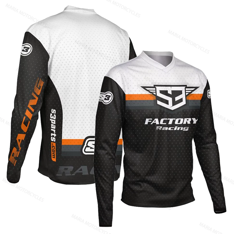S3 motorcycle shirt racing suit quick dry long sleeved motorcycle suit mountain off-road riding suit bicycle speed conquer men