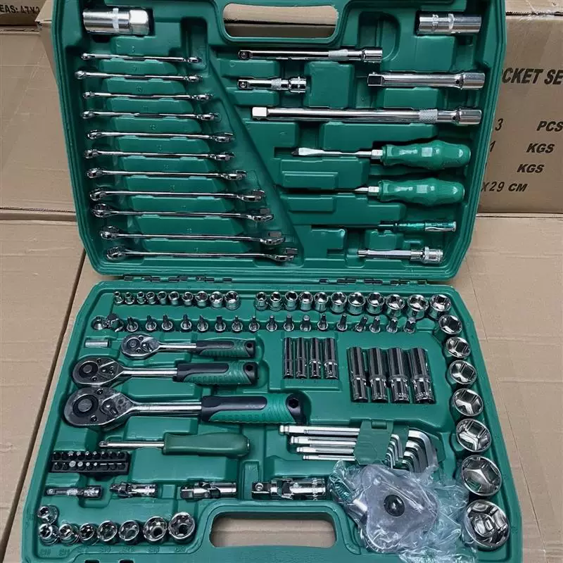 German quality auto repair tool set of 216 pieces, 72 teeth professional socket wrench set