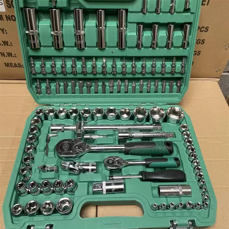 German quality auto repair tool set of 216 pieces, 72 teeth professional socket wrench set