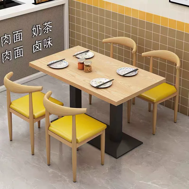 Dining chairs, fast food restaurants, dining table and chair combinations, small household rectangular dining tables, modern simple and luxurious dining tables