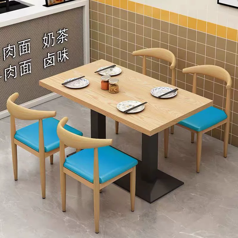 Dining chairs, fast food restaurants, dining table and chair combinations, small household rectangular dining tables, modern simple and luxurious dining tables