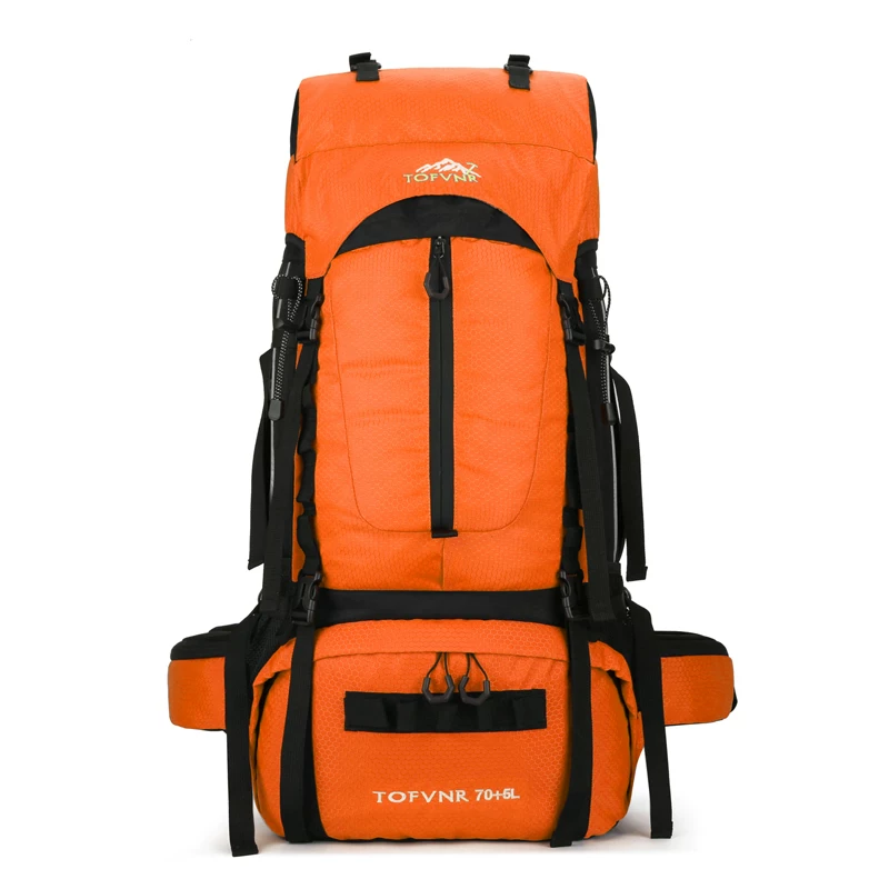 Men's 75L professional outdoor hiking backpack 65 70 liter backpack for women's large capacity camping backpack