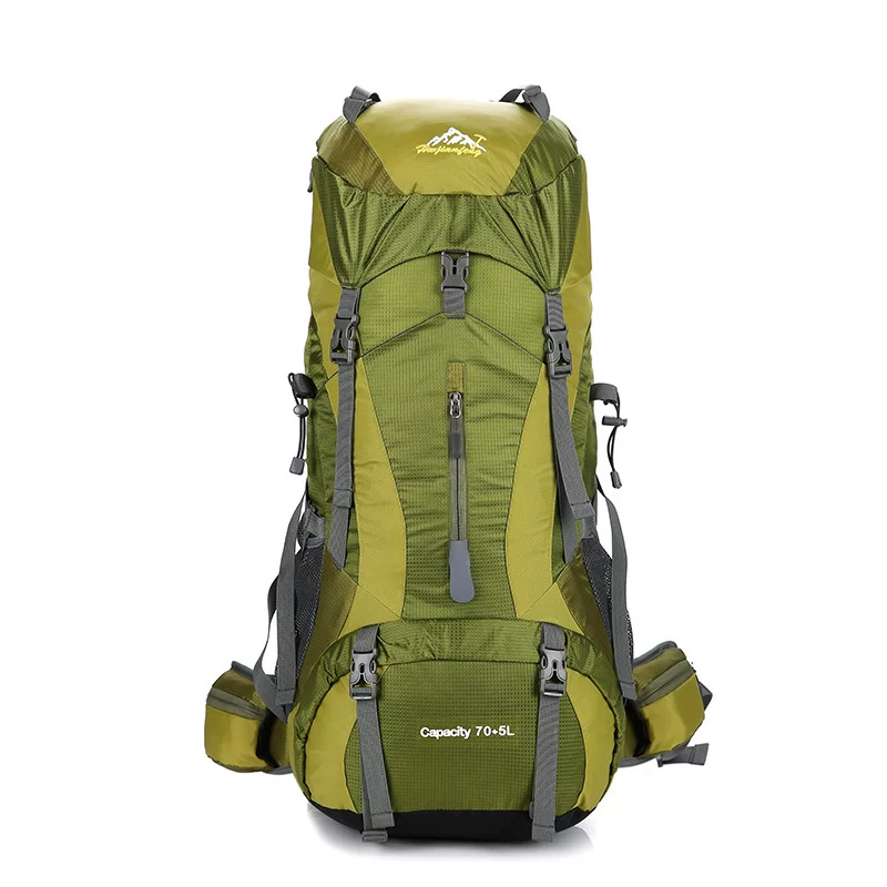 Men's 75L professional outdoor hiking backpack 65 70 liter backpack for women's large capacity camping backpack