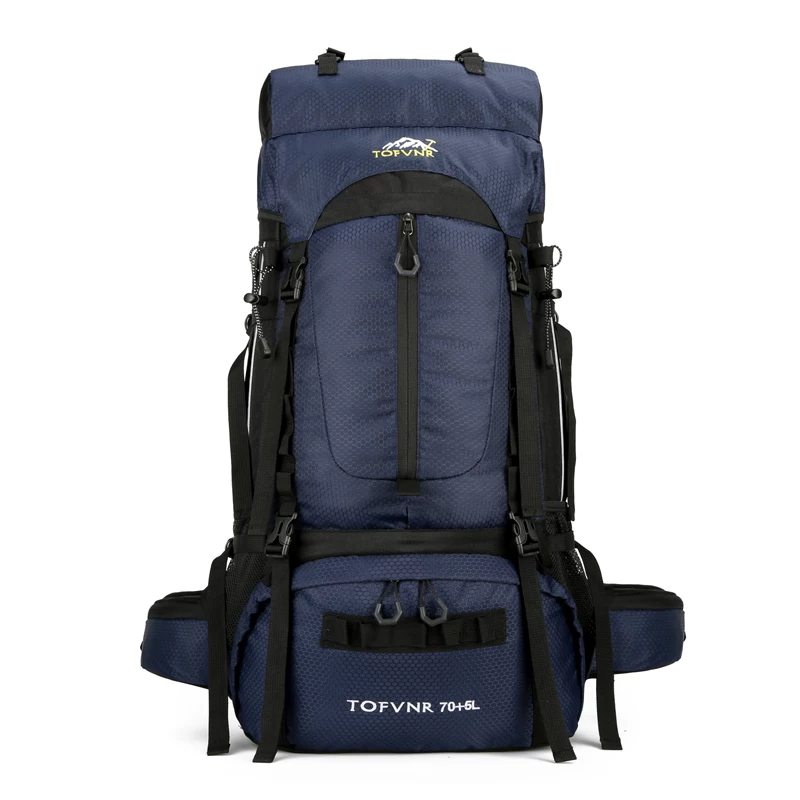 Men's 75L professional outdoor hiking backpack 65 70 liter backpack for women's large capacity camping backpack