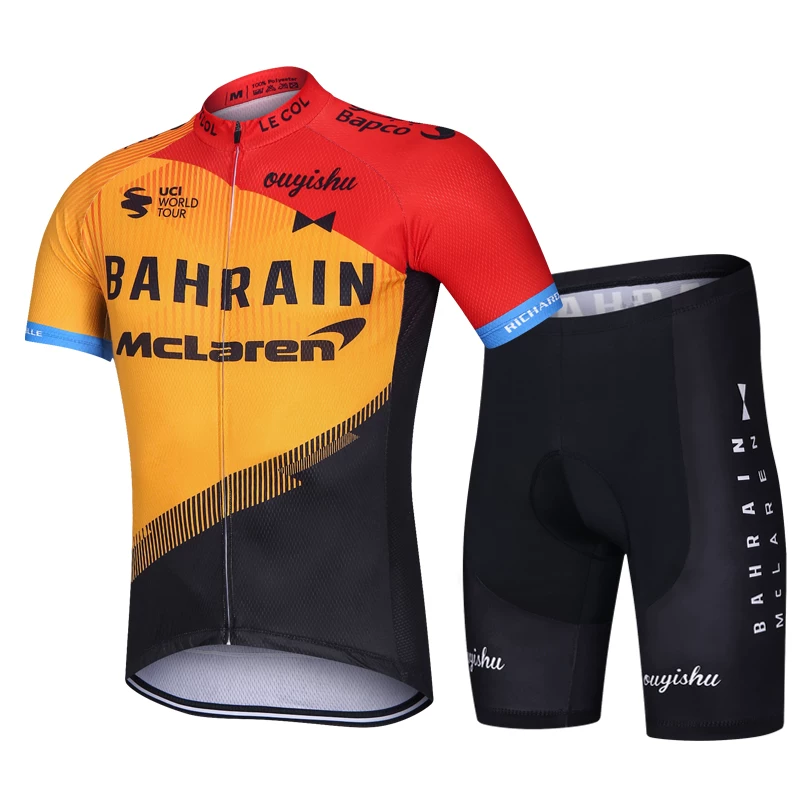 Sky cycling suit short sleeved set men's summer road cycling suit quick drying breathable mountain baby bag cycling pants top