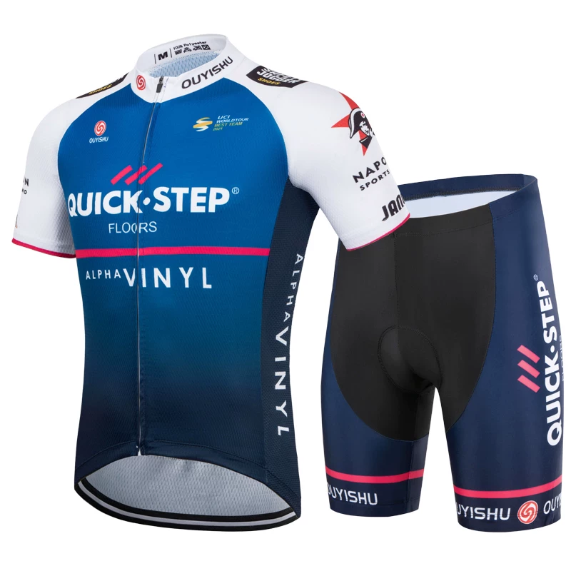 Sky cycling suit short sleeved set men's summer road cycling suit quick drying breathable mountain baby bag cycling pants top