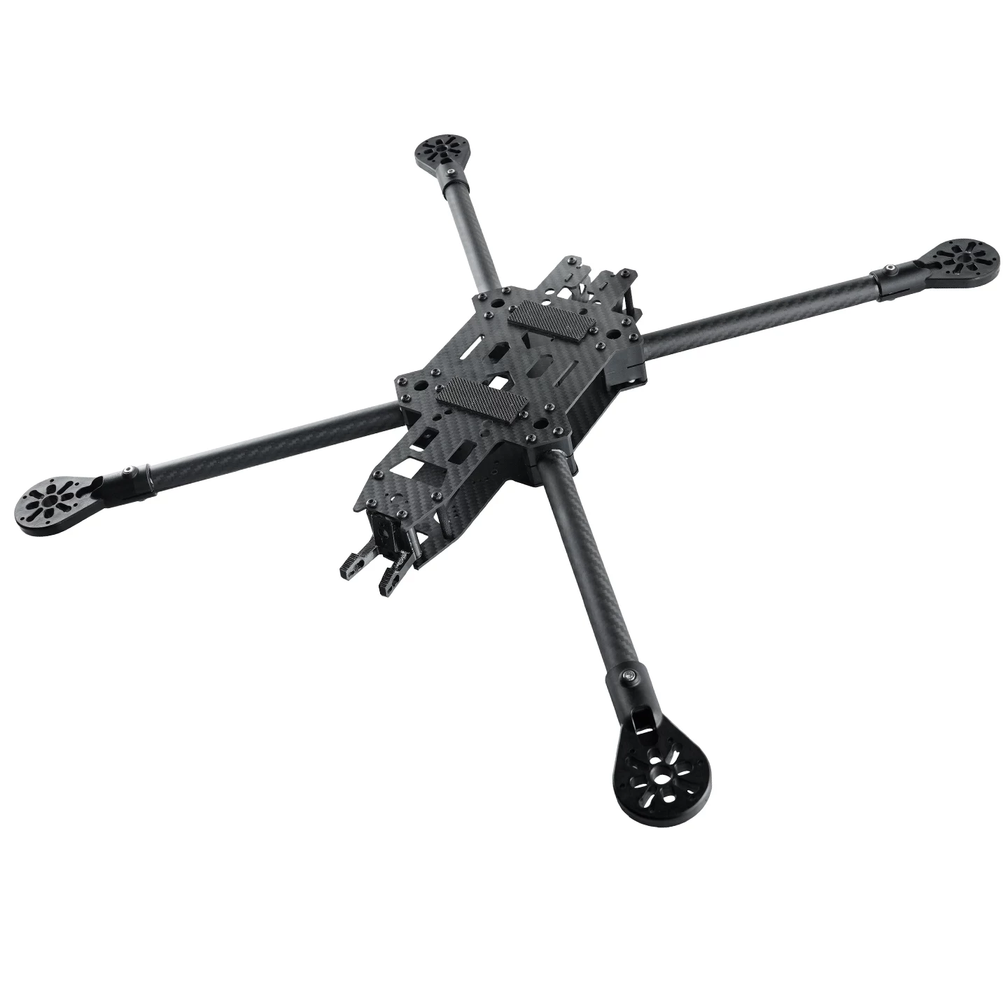 Four axis circular tube carbon fiber frame IDF10/13/15 inch FPV crossing drone frame source factory