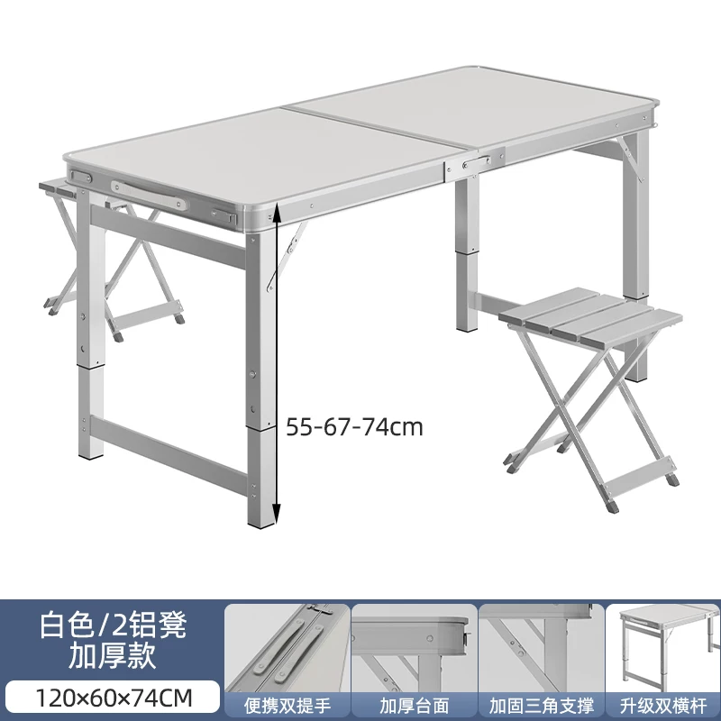 Folding tables, night market stalls, starting work, folding tables and chairs, setting up stalls, folding tables and chairs, outdoor portable push tables
