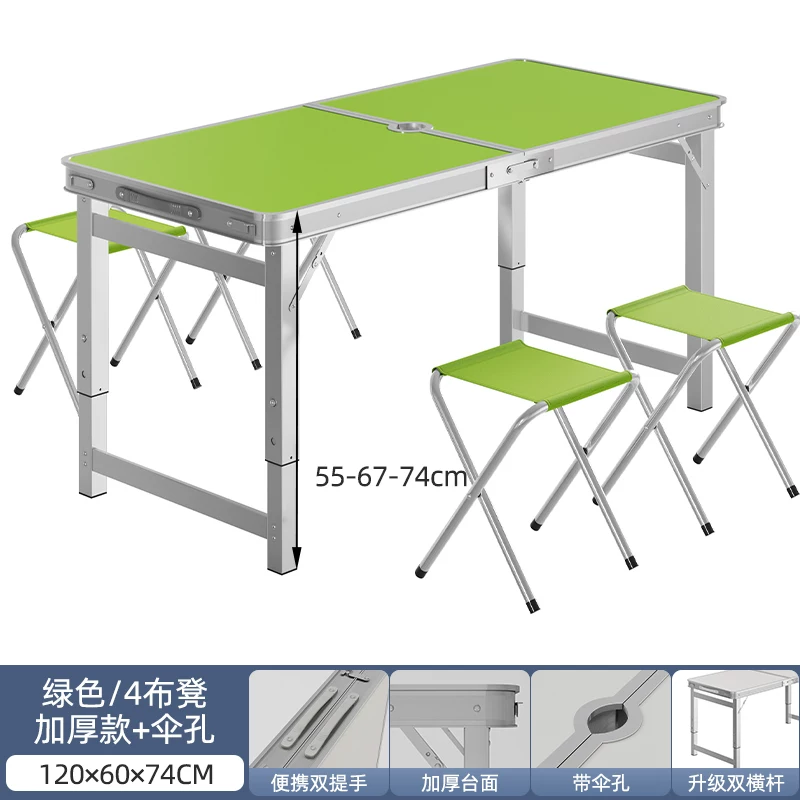 Folding tables, night market stalls, starting work, folding tables and chairs, setting up stalls, folding tables and chairs, outdoor portable push tables