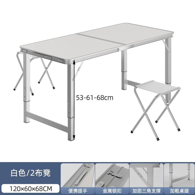 Folding tables, night market stalls, starting work, folding tables and chairs, setting up stalls, folding tables and chairs, outdoor portable push tables