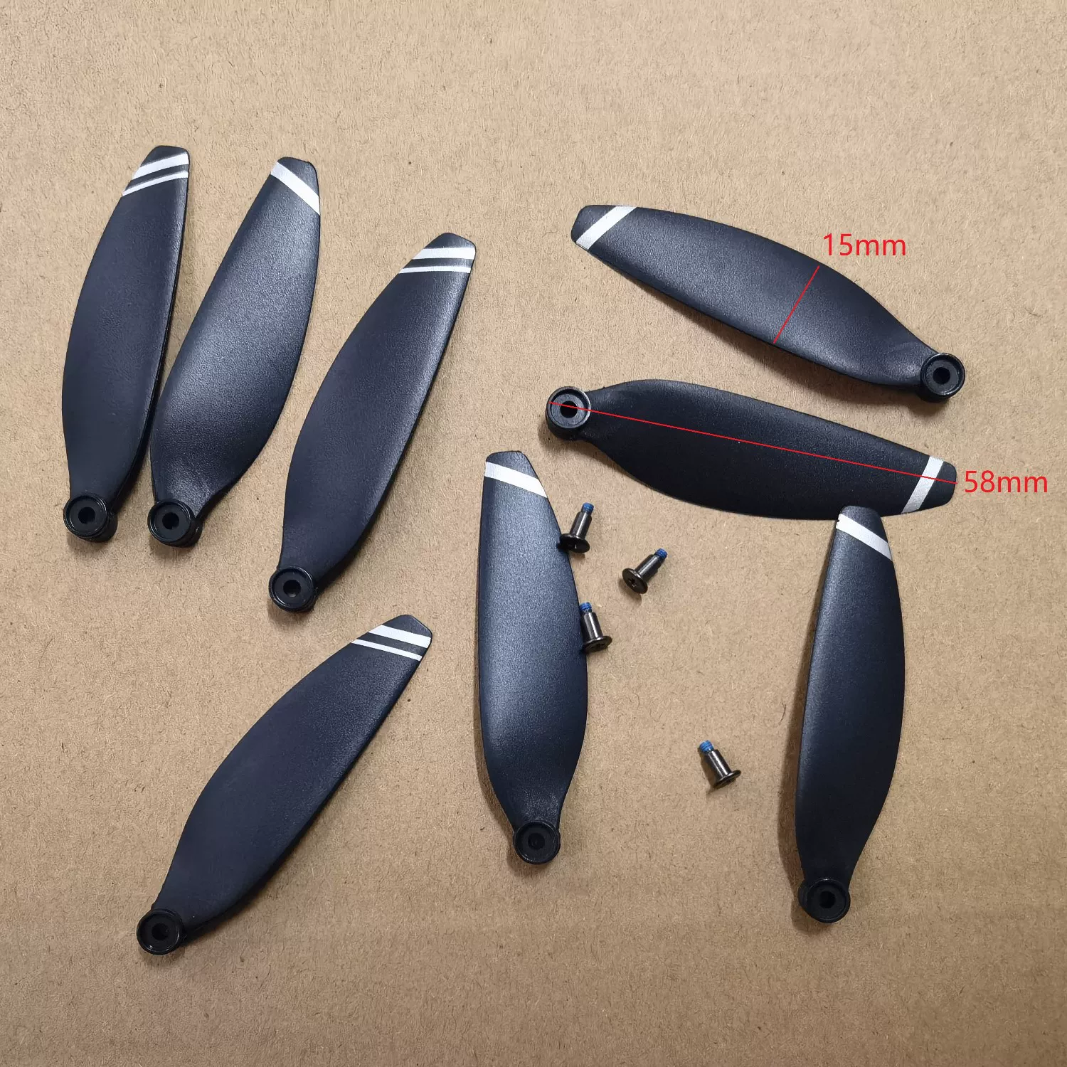 Original Universal Unmanned Aerial Vehicle Fan Blades Brushless Remote Control Helicopter Propeller Fan Blades Wing Accessories Model Wings