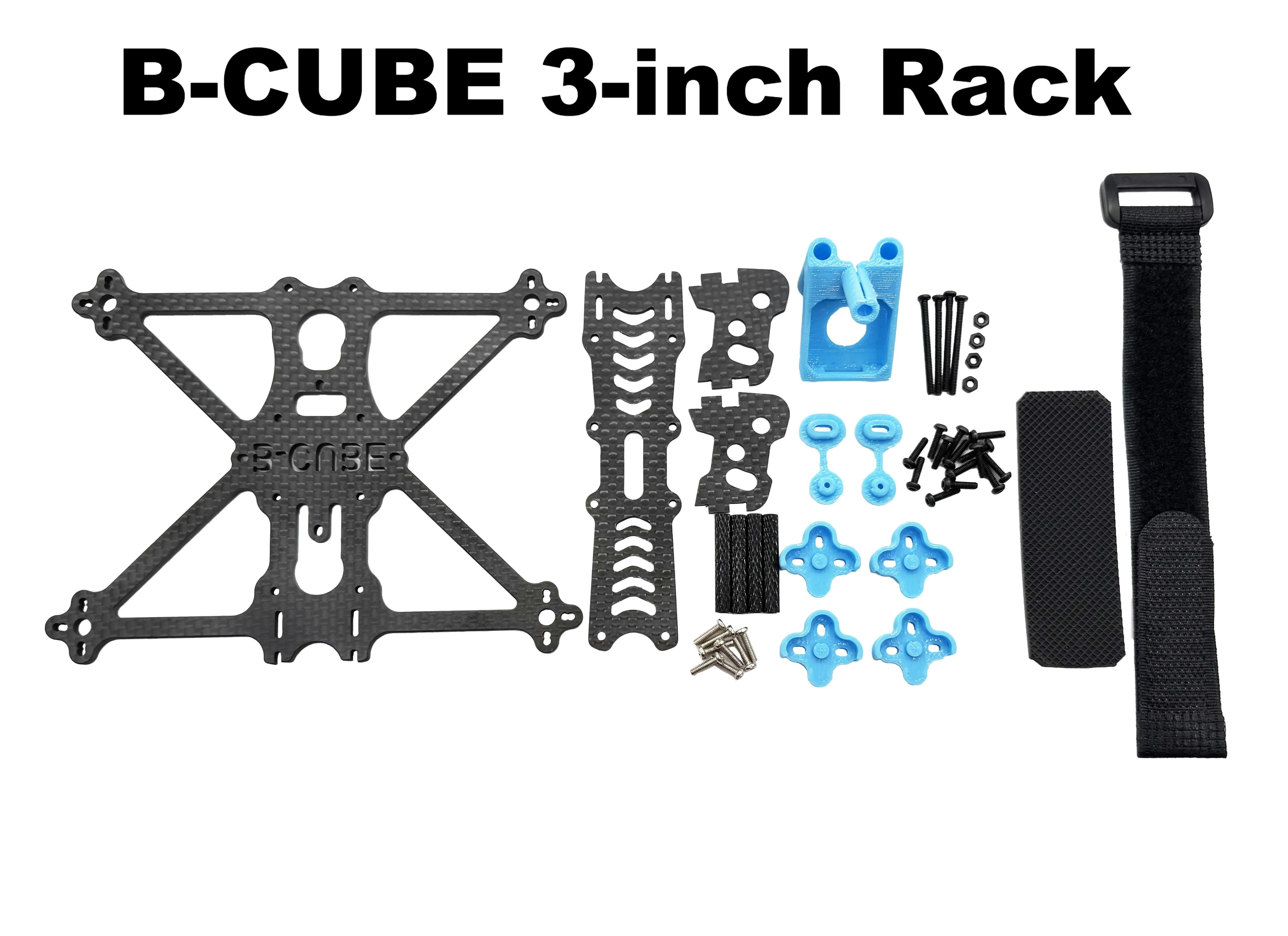 Bo Cube 3-inch FPV drone frame kit carbon fiber racing quadcopter