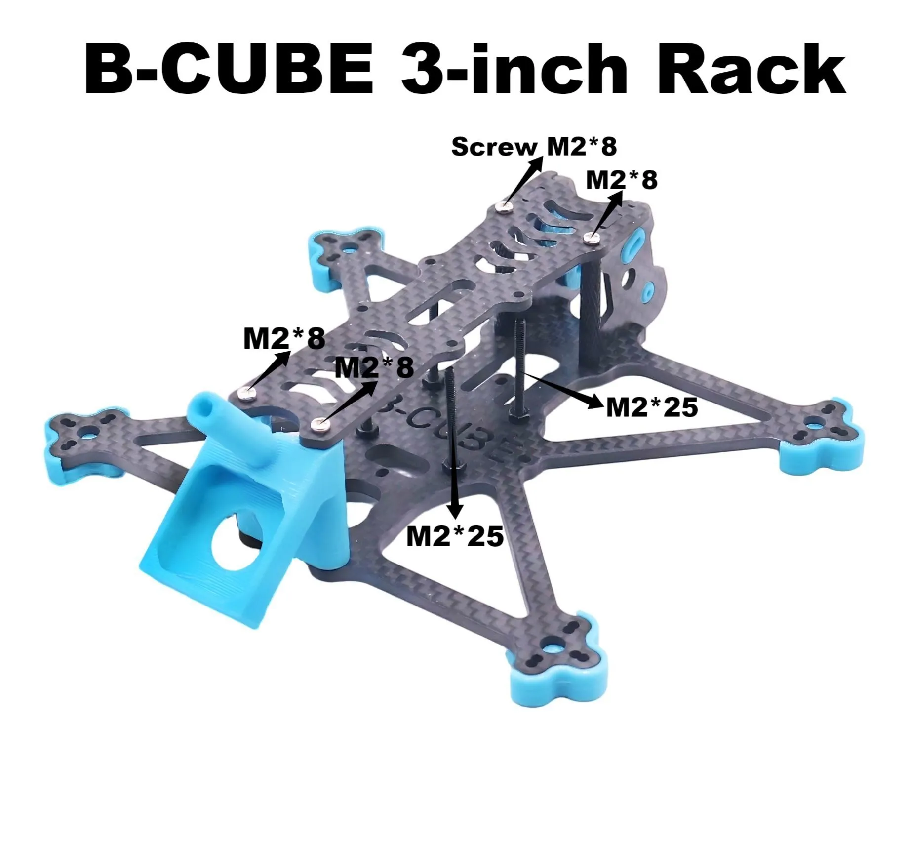 Bo Cube 3-inch FPV drone frame kit carbon fiber racing quadcopter