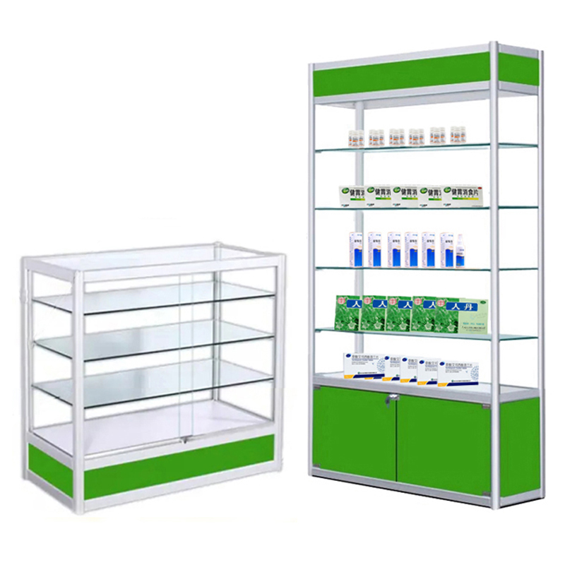 Витрина аптечная стеклянная Guheng Display Cabinet для медикаментов