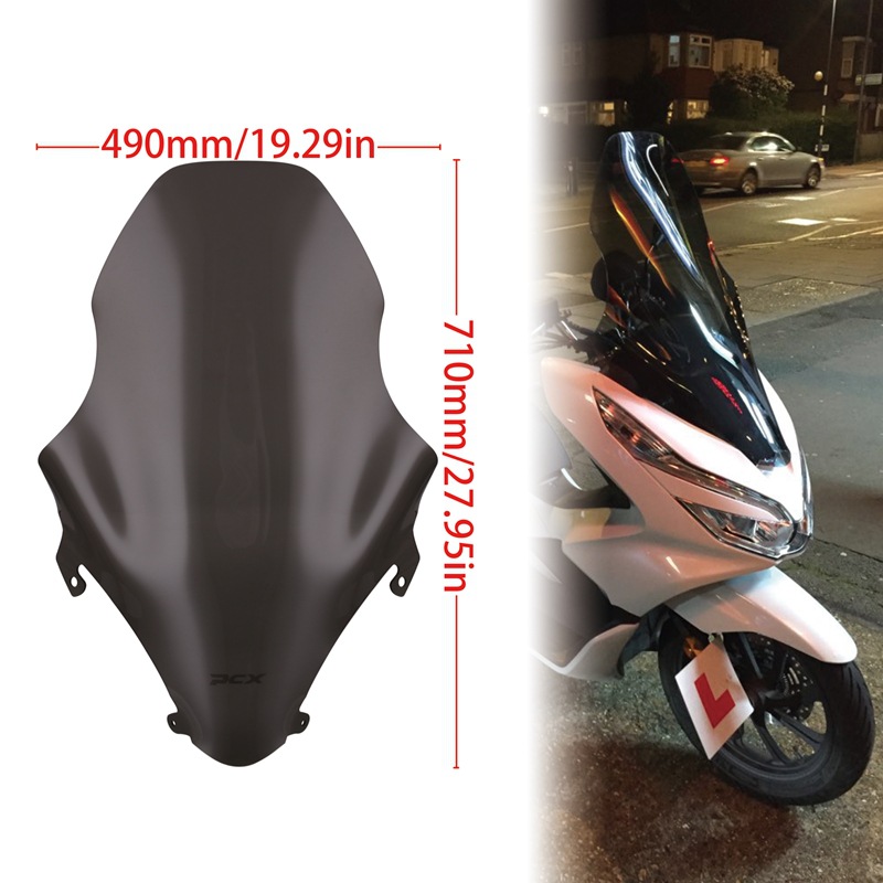 Увеличенное лобовое стекло мотоцикла подходит для Wuyang Honda PCX125 150 18-19 лобовое стекло HD