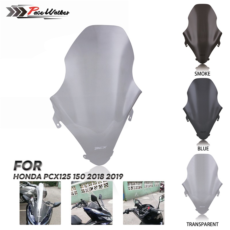 Увеличенное лобовое стекло мотоцикла подходит для Wuyang Honda PCX125 150 18-19 лобовое стекло HD