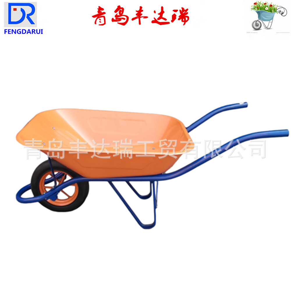 厂家销售 65L 130kg承重量建筑/物流/农用钢质独轮手推车