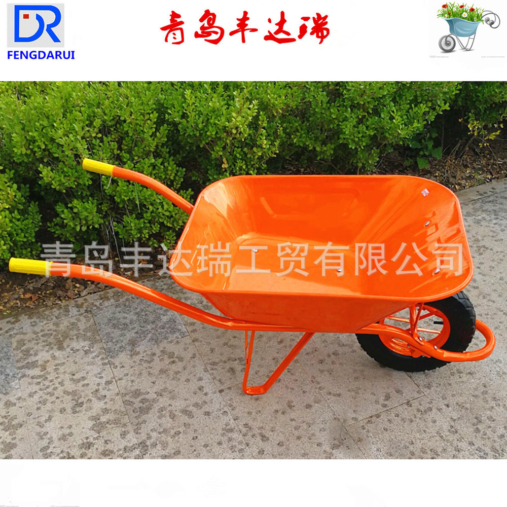 厂家销售 65L 130kg承重量建筑/物流/农用钢质独轮手推车