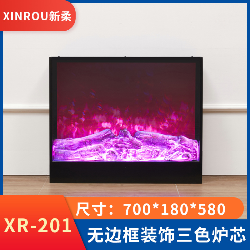 Электрический встроенный камин Xinrou XR-201 с эффектом имитации пламени