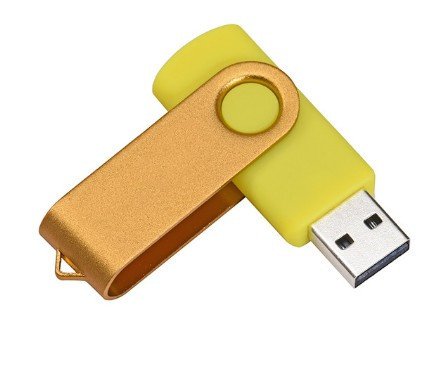 USB thumb office gold investment cross-border foreign trade gift storage drive rotating 2T USB flash drive