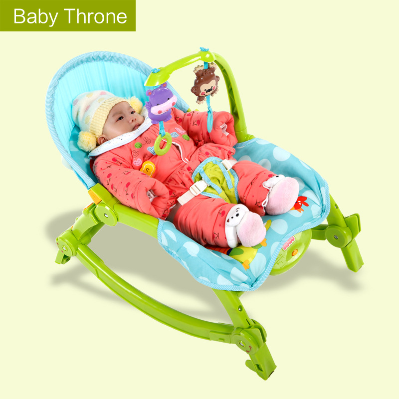 Детская многофункциональная качалка-шезлонг Baby Throne W2811
