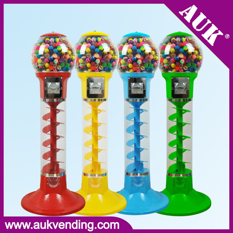 AUK Spiral Elastic Ball Vending Machine, Twisted Egg Vending Machine, Automatic Vending Machine, Elastic Ball Machine