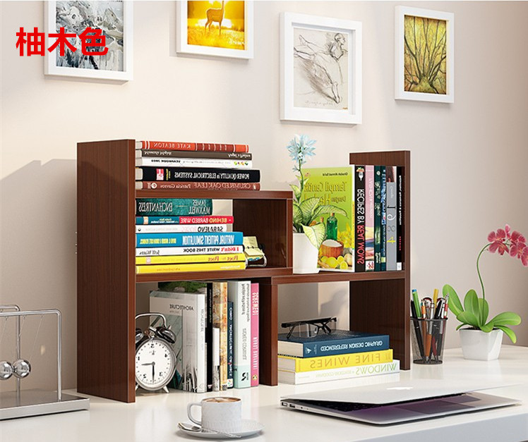 Small bookshelf storage rack on desk S, telescopic stand, computer desk, small bookshelf office storage rack, simple desktop stand