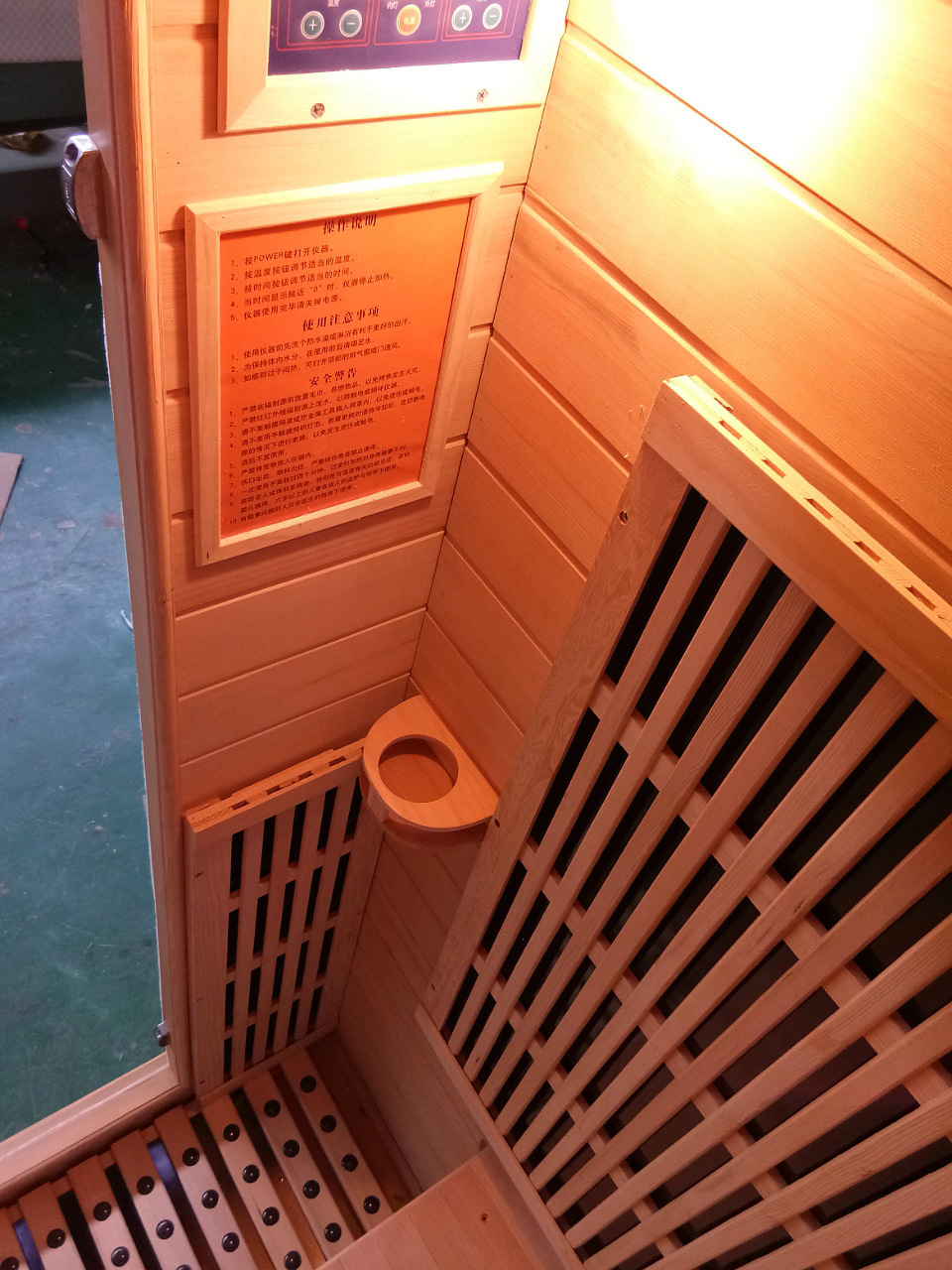 Manufacturer supplies hemlock solid wood single and double person household mobile sweat steaming room, household light wave room, far-infrared sauna equipment