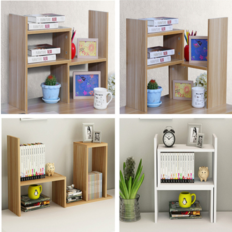 Small bookshelf storage rack on desk S, telescopic stand, computer desk, small bookshelf office storage rack, simple desktop stand