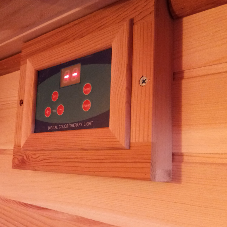 Manufacturer supplies hemlock solid wood single and double person household mobile sweat steaming room, household light wave room, far-infrared sauna equipment