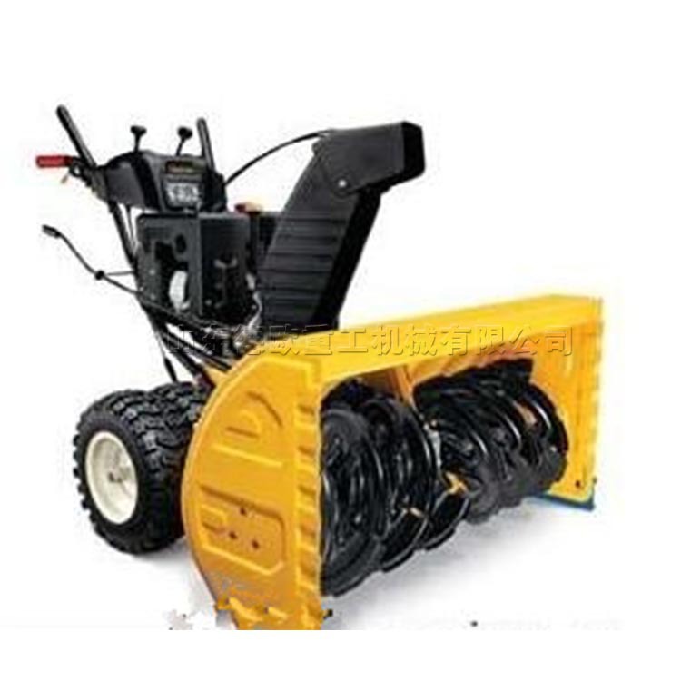 Hand pushed fuel road snow thrower with electric start, anti-skid tire snow removal machine, multifunctional snow shovel and snow removal machine