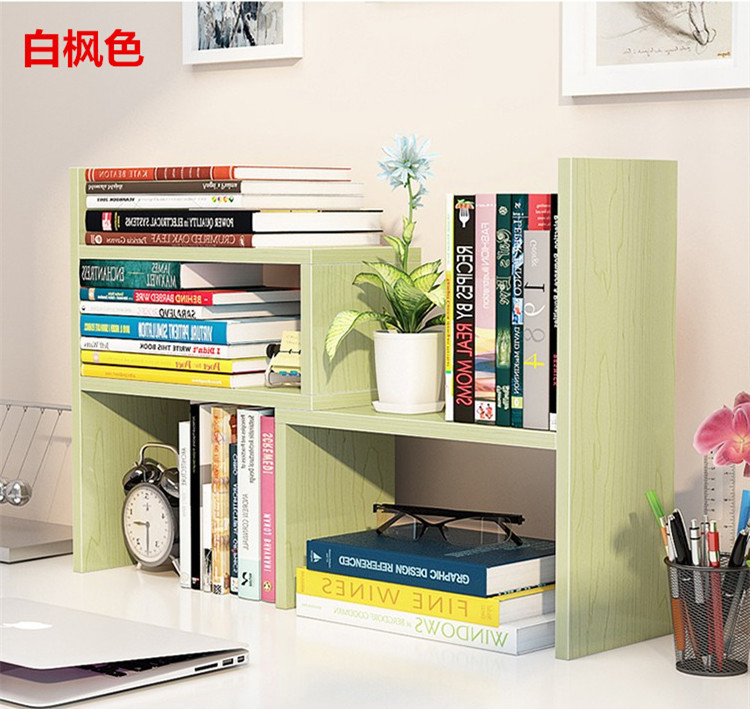 Small bookshelf storage rack on desk S, telescopic stand, computer desk, small bookshelf office storage rack, simple desktop stand