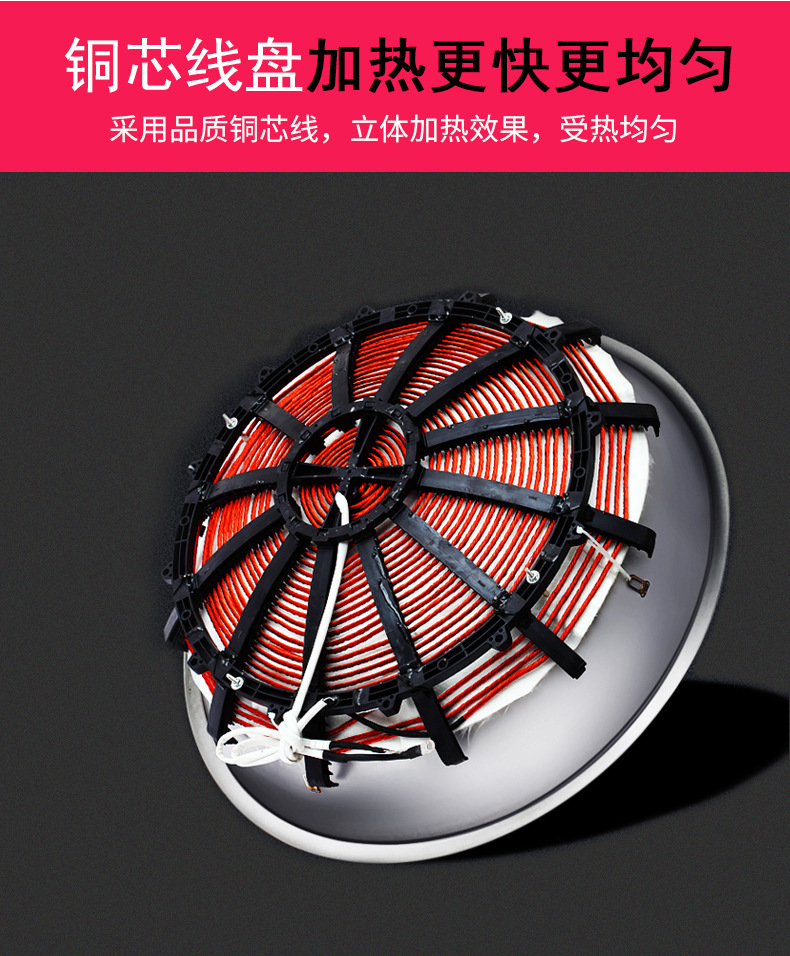 30KW commercial induction cooker, kitchen large pot stove, electromagnetic single head stir fry stove, doctoral kitchen engineering cooking equipment