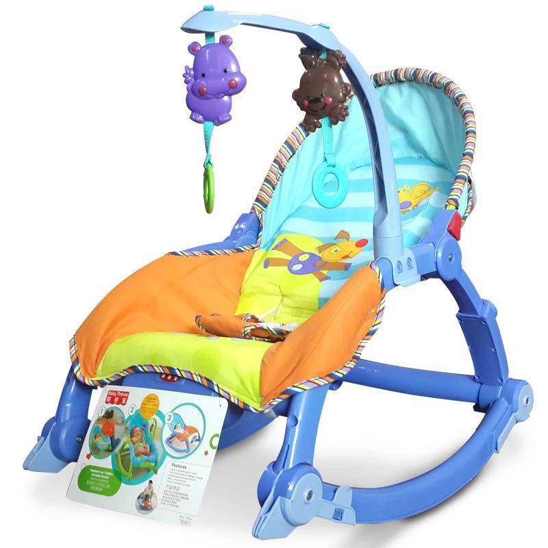 Детская многофункциональная качалка-шезлонг Baby Throne W2811