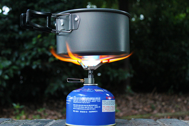 BRS Titanium Alloy Outdoor Stove Ultra Light Folding Portable Camping Gas Stove Head Strong Fire Butane Gas Stove