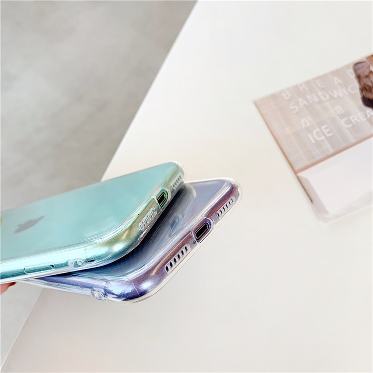 Suitable for Apple 16 ProMax transparent phone case 15plus minimalist iPhone 14 soft silicone 12/13/11 sets