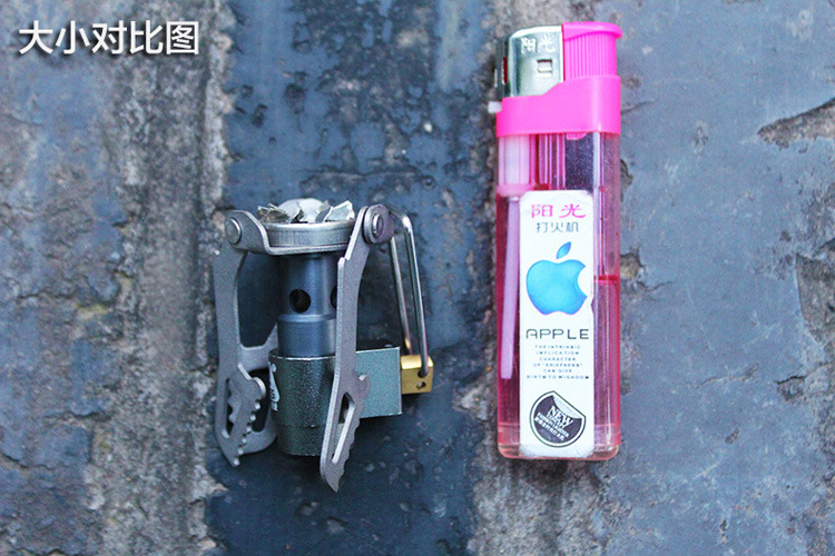 BRS Titanium Alloy Outdoor Stove Ultra Light Folding Portable Camping Gas Stove Head Strong Fire Butane Gas Stove