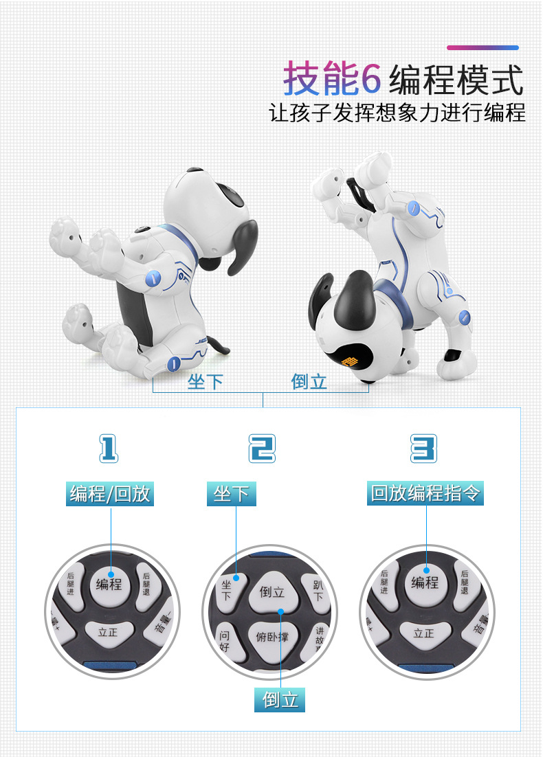 Intelligent remote control pet machine dog children's puzzle toy electronic machine cat little boy doll Year of the Horse gift