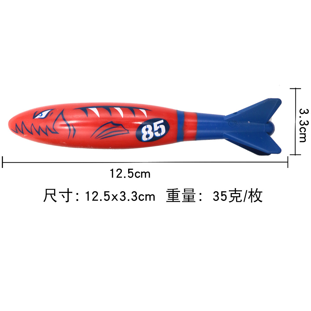 Cross border Amazon diving toys children's swimming pool treasure hunt diving torpedo water ring diamond water play set toys