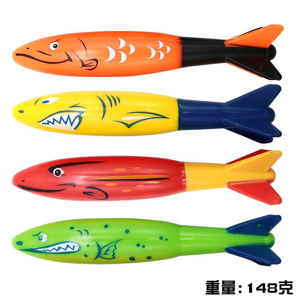 Cross border Amazon diving toys children's swimming pool treasure hunt diving torpedo water ring diamond water play set toys