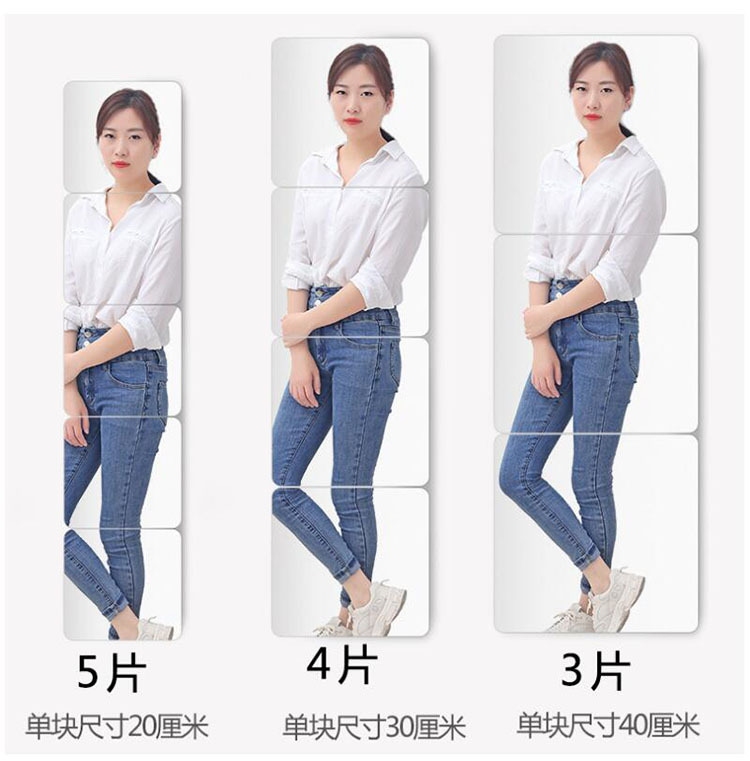 Manufacturer's hot selling acrylic wall sticker mirror makeup soft lens self-adhesive full body dressing mirror student dormitory sticker mirror