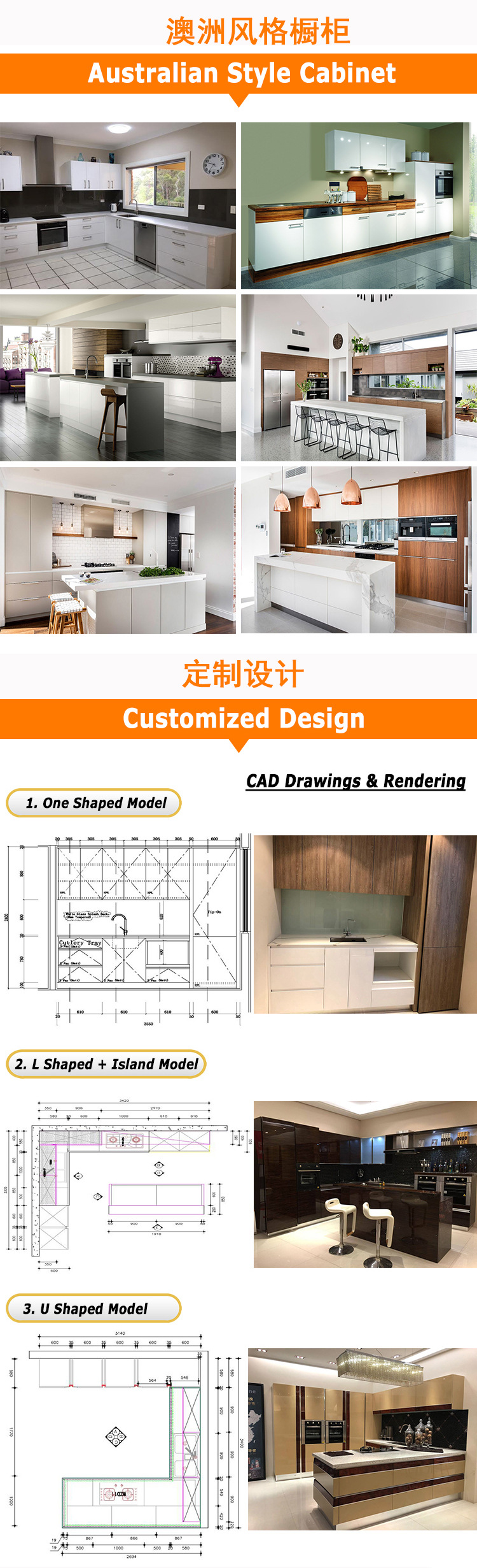 Foreign trade export to Australia, engineering vacuum formed PVC door panel cabinet, customized cabinet, Foshan manufacturer