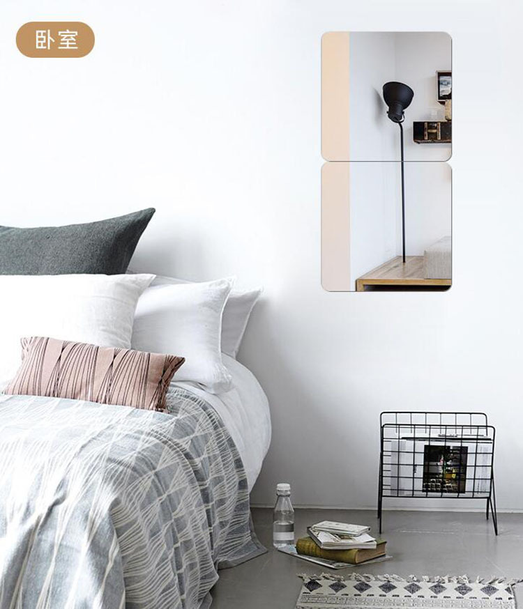 Manufacturer's hot selling acrylic wall sticker mirror makeup soft lens self-adhesive full body dressing mirror student dormitory sticker mirror