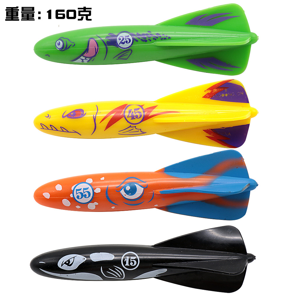 Cross border Amazon diving toys children's swimming pool treasure hunt diving torpedo water ring diamond water play set toys