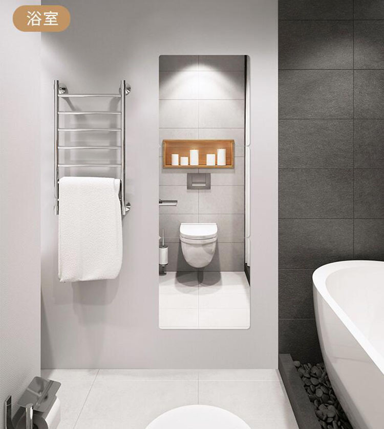 Manufacturer's hot selling acrylic wall sticker mirror makeup soft lens self-adhesive full body dressing mirror student dormitory sticker mirror