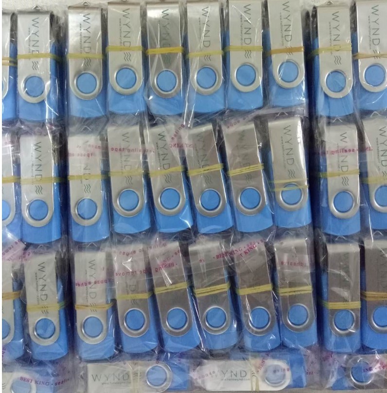 USB thumb office gold investment cross-border foreign trade gift storage drive rotating 2T USB flash drive