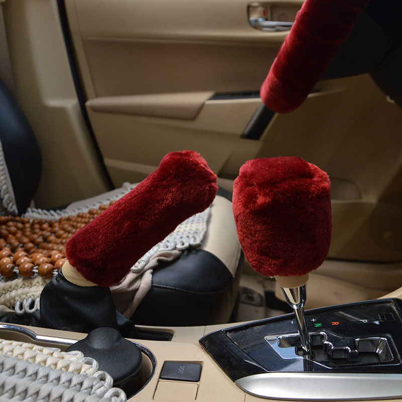 Cross -Bordder Plush Cover Disterbrake Set Car Manual Handbrace Gear Automatic Gear Set Eleve
