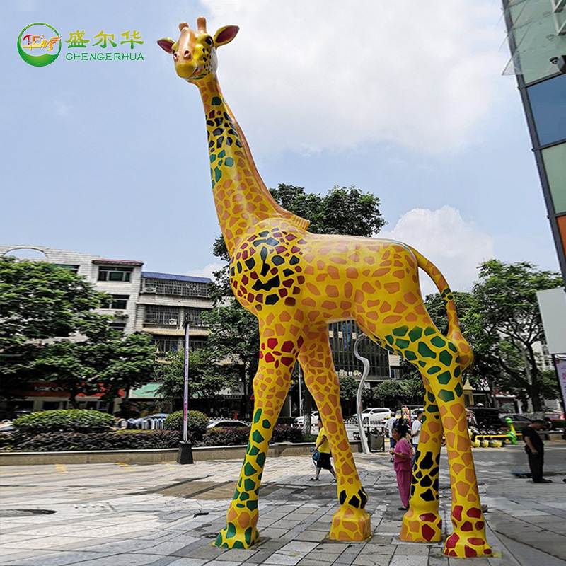 FRP Sculpture Mall Outdoor ландшафт красивый городской квадрат мультфильм пол