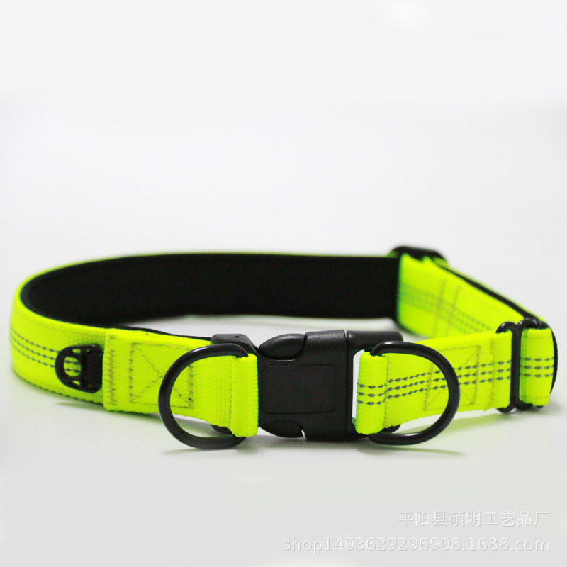 Поставьте новую Double D Pet Sece Ring Dog Neck, портативные отражающие нейлоновые продукты оптом