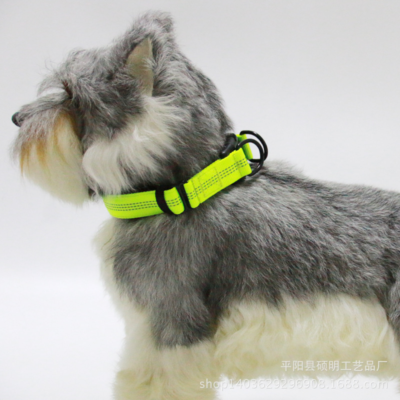 Поставьте новую Double D Pet Sece Ring Dog Neck, портативные отражающие нейлоновые продукты оптом